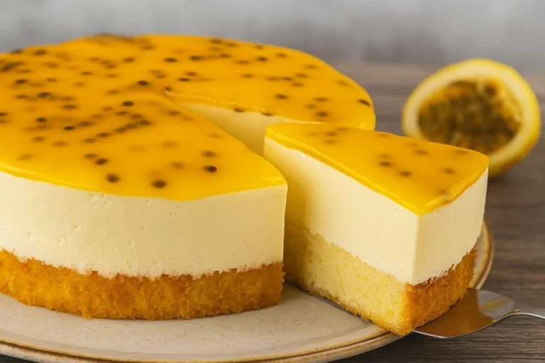 Imagem da Receita de Bolo Mousse de Maracujá.