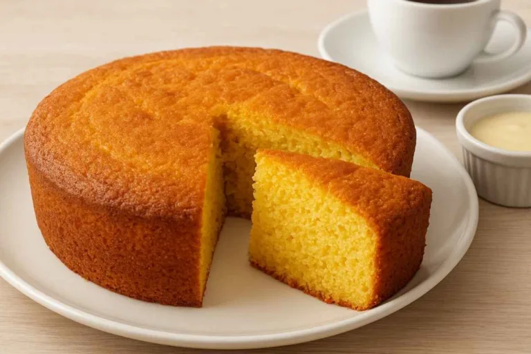 Imagem da Receita de Bolo de Flocão de Milho com Leite Condensado.