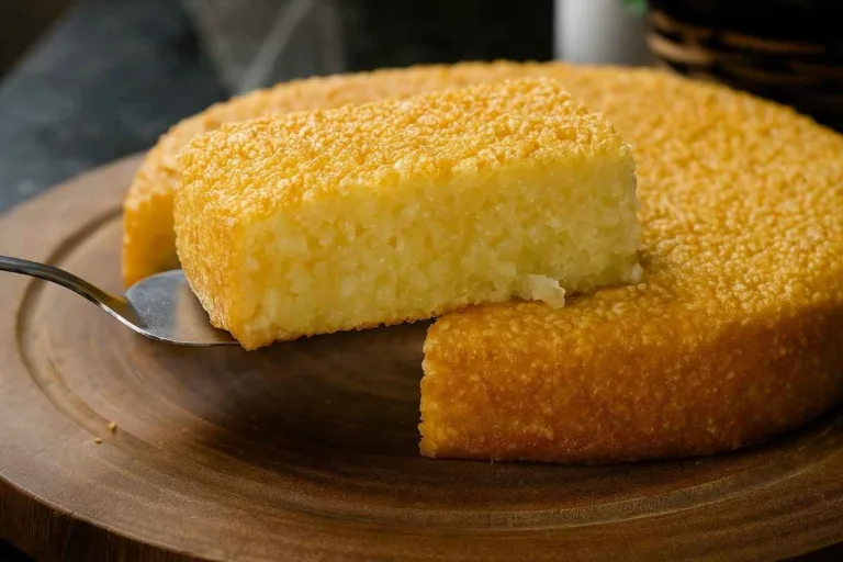 Imagem da Receita de Bolo de Tapioca com Abacaxi.