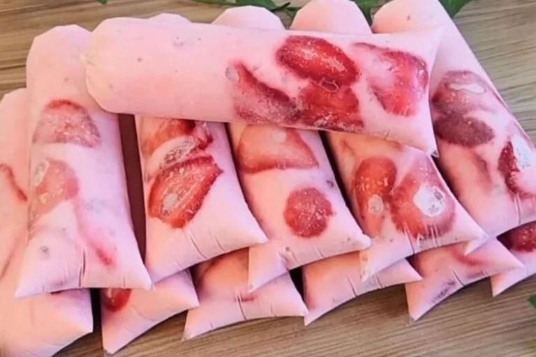 Imagem da Receita de Geladinho Gourmet de Morango.