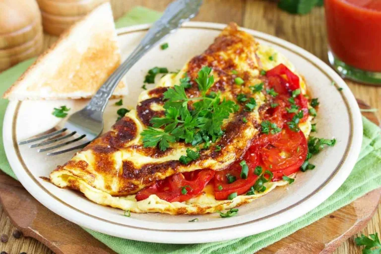 Imagem da Receita de Omelete de Couve-Flor com Tomate.