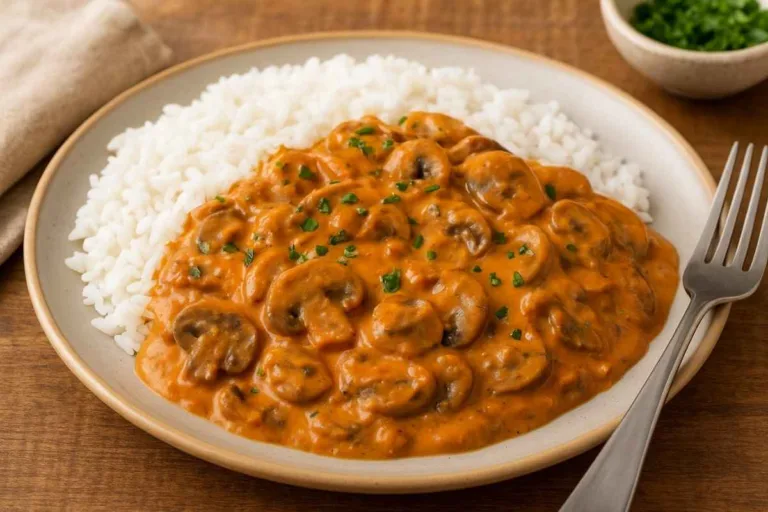 Imagem da Receita de Strogonoff de Cogumelo.