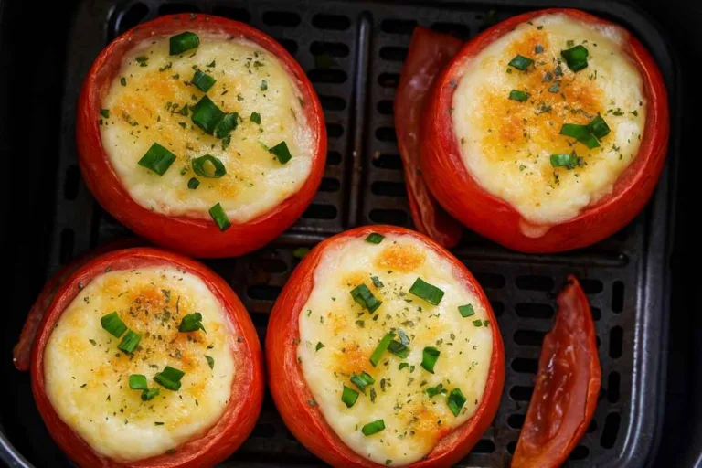 Imagem da Receita de Tomate Recheado com Queijo na Airfryer.