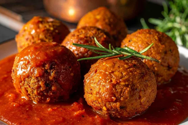 Imagem da Receita de Almôndegas com Creme de Cebola.