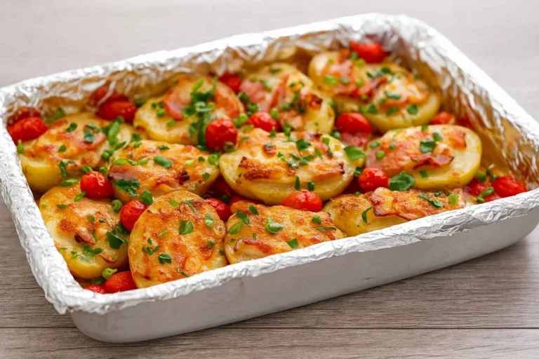 Imagem da Receita de Assado de Batata na Manteiga com Bacon.