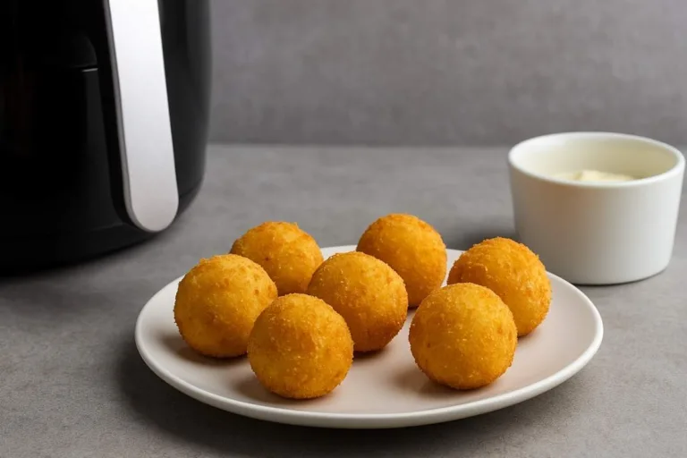 Imagem da Receita de Bolinha de Queijo Fit na Airfryer.