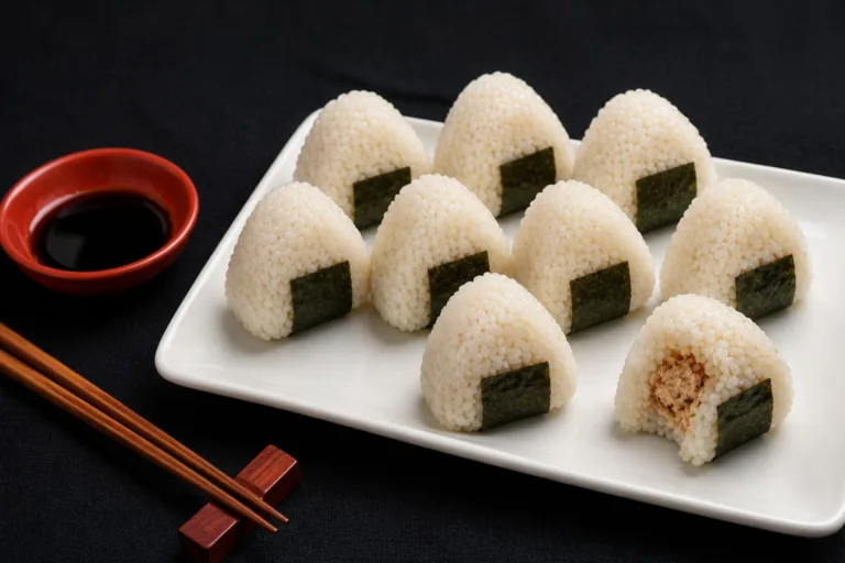 Imagem da Receita de Bolinho de Arroz Japonês Recheado.