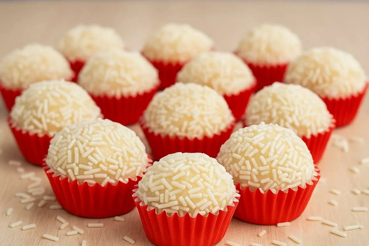 Brigadeiro Branco Sem Leite em Pó
