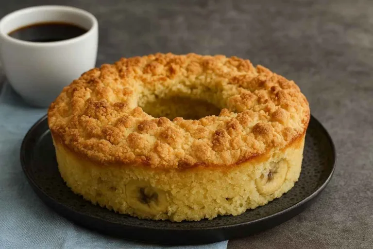 Imagem da Receita de Bolo Cuca de Banana Sem Glúten.