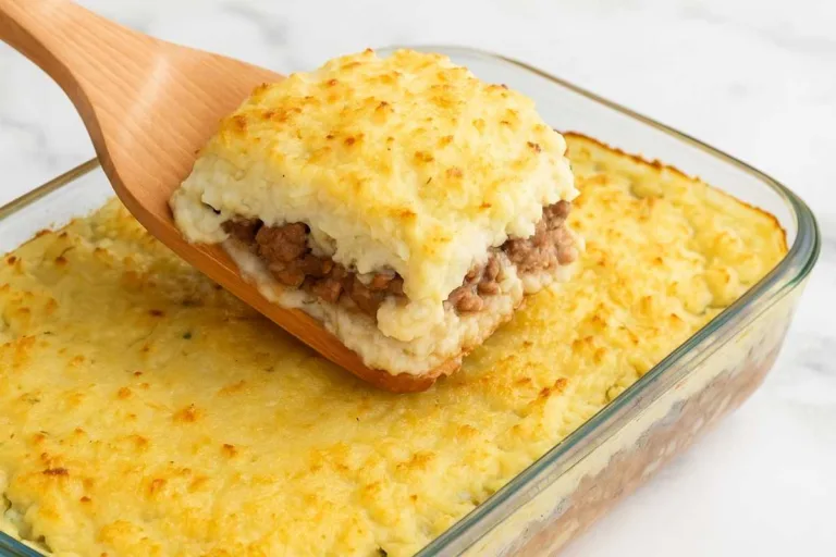 Imagem da Receita de Escondidinho de Couve-Flor Gratinado com Carne Moída.