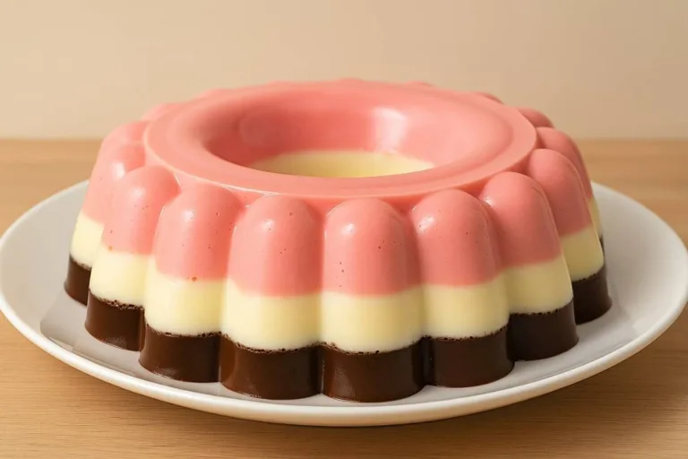 Imagem da Receita de Pudim 3 Sabores.