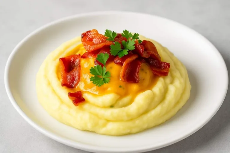 Imagem da Receita de Purê de Batata à Carbonara.