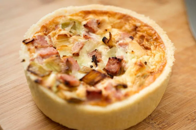 Imagem da Receita de Quiche Sem Glúten e Sem Lactose - Com Bacon e Alho-Poró.