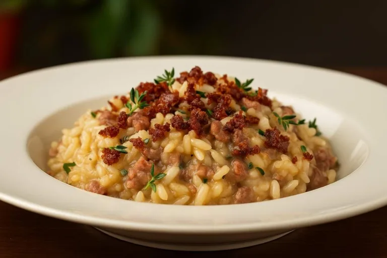 Imagem da Receita de Risoto de Linguiça com Queijo