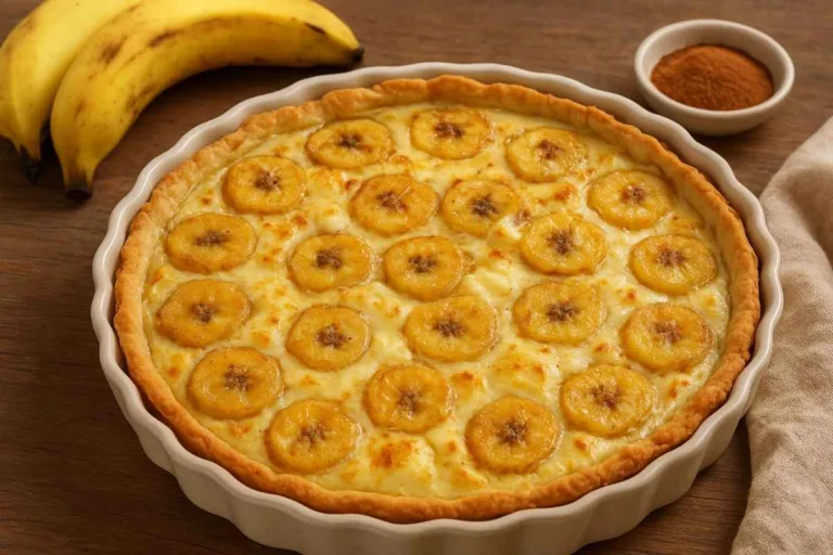 Imagem da Receita de Torta de Banana da Terra com Queijo.