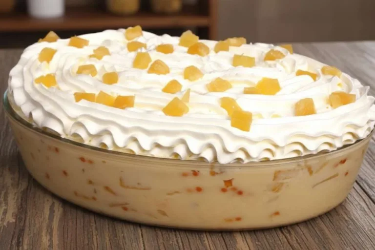 Imagem da Receita de Delícia de Abacaxi - Sobremesa com Creme de Leite Condensado e Chantilly.
