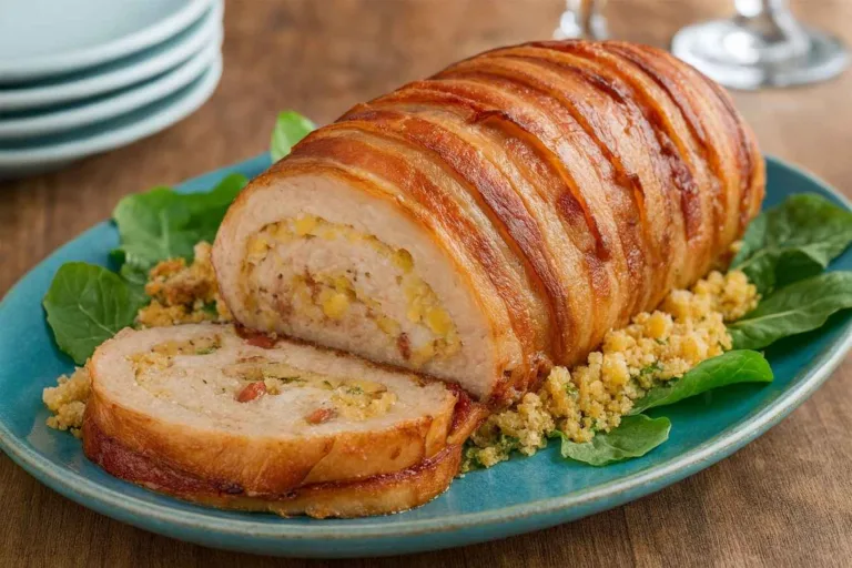 Imagem da Receita de Falso Lombo Recheado com Farofa.