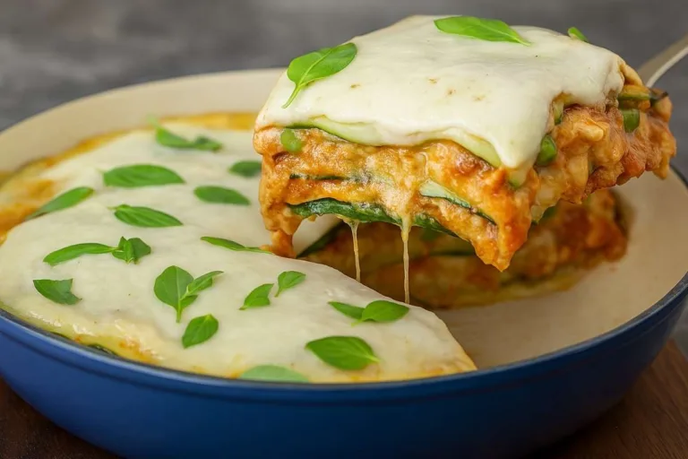 Imagem da Receita de Lasanha Vegana de Frigideira Para Um Jantar Leve e Prático.