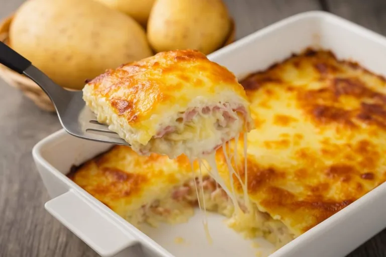 Imagem da Receita Parmegiana de Batata Empanada e Gratinada.
