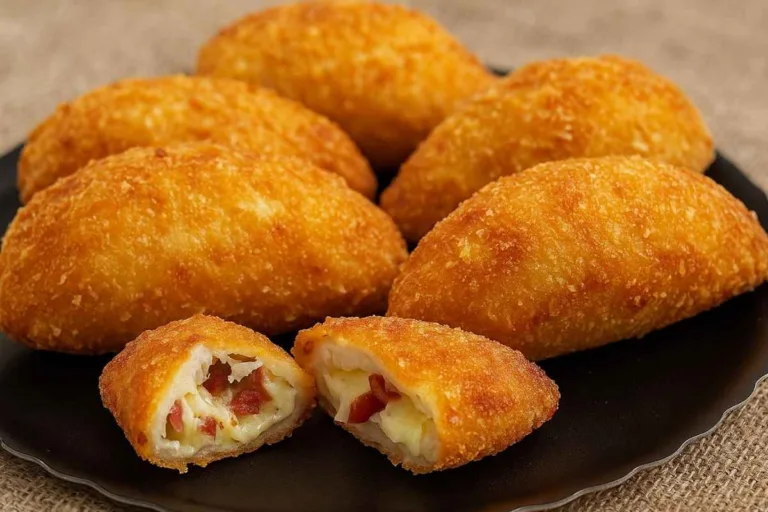 Imagem da Receita de Pastel Francês com Recheio de Queijo e Linguiça.