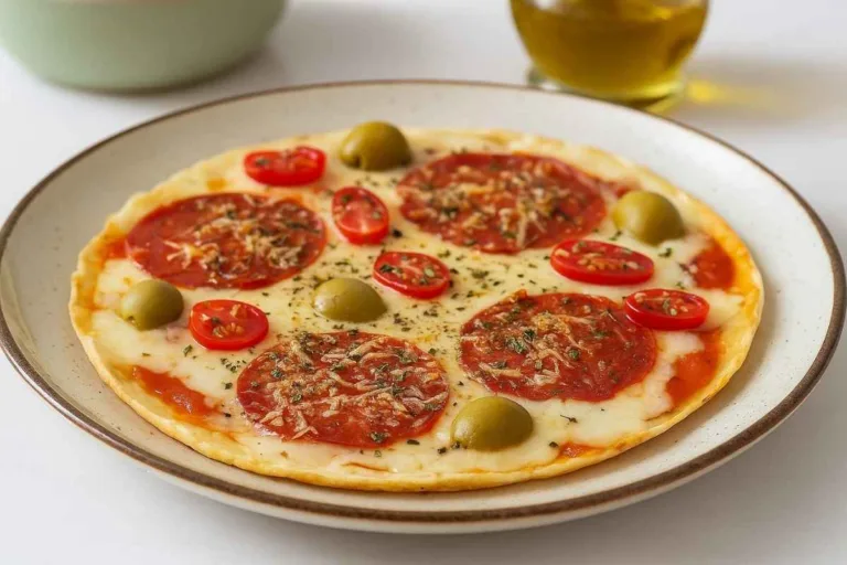 Imagem da Receita de Pizza de Tapioca de Frigideira Sem Glúten.