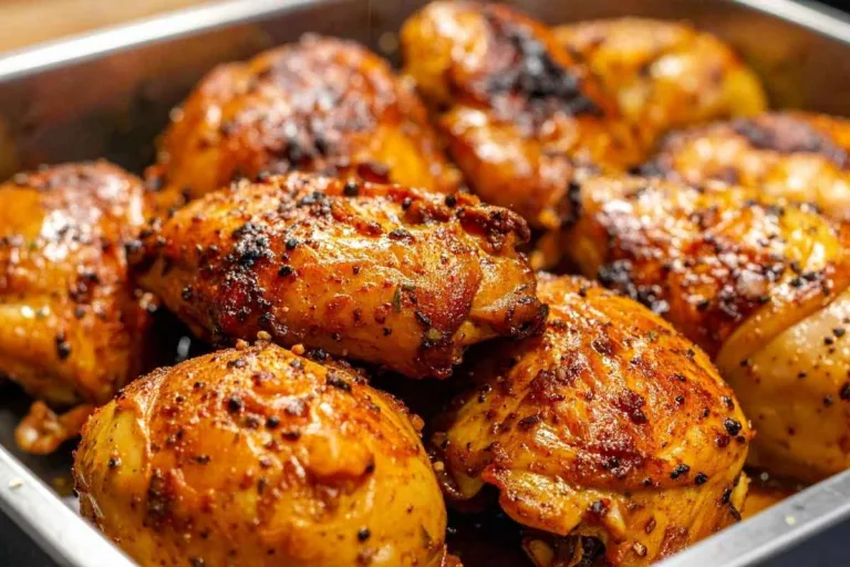 Imagem da Receita de Sobrecoxa com Batata Assada na Manteiga.