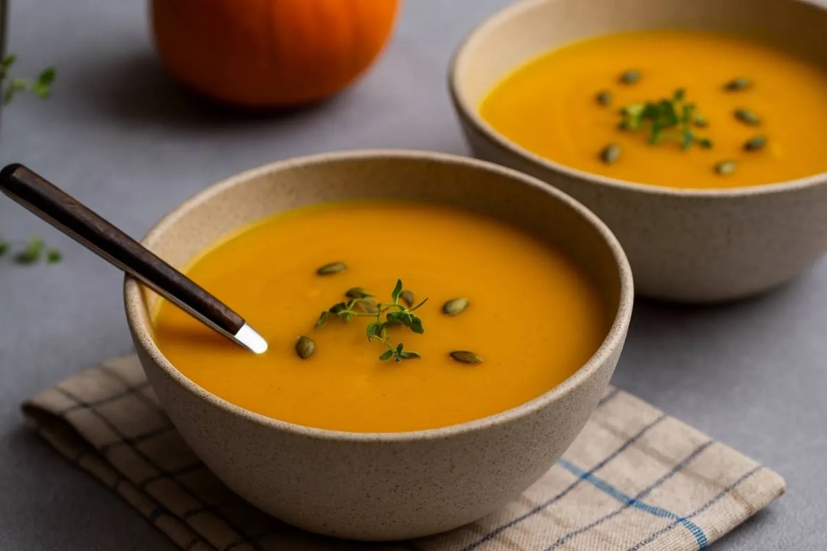 Imagem da Receita de Sopa Detox de Abóbora com Gengibre para Emagrecer