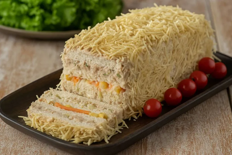 Imagem da Receita de Torta Salgada de Pão de Forma com Atum.