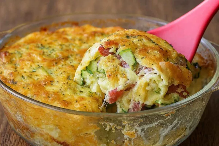 Imagem da Receita de Torta de Abobrinha com Bacon Feita no Liquidificador.