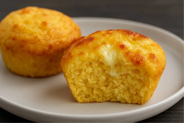 Imagem da Receita de Tortinha de Cuscuz Recheada com Requeijão e Queijo.