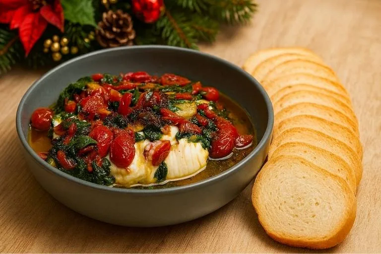 10 Entradas Gostosas e Fáceis para a Ceia de Natal - Imagem da Receita de Tomate Confit Fácil com Catupiry.