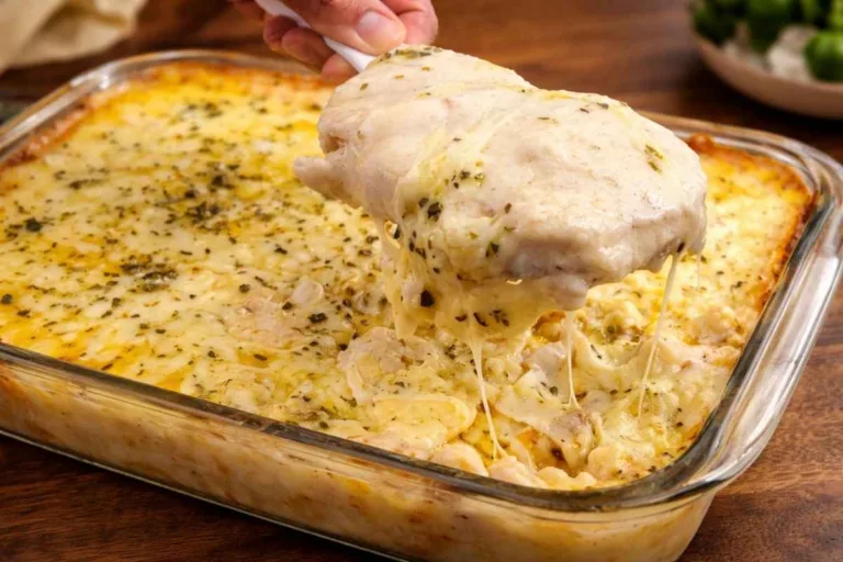 Imagem da Receita de Batata Gratinada com Molho Branco, Presunto e Queijo.