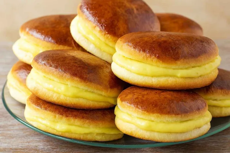 Imagem da Receita de Boca de Sapo: Pão Fofinho Recheado com Creme Confeiteiro