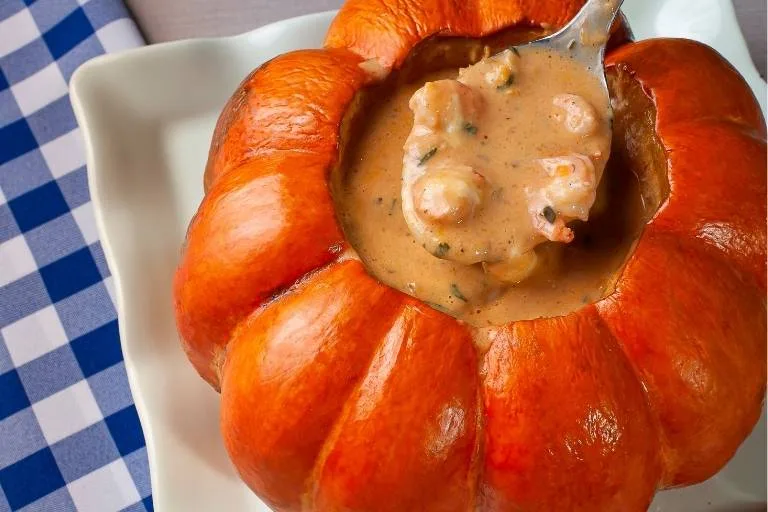 Imagem da Receita de Camarão na Moranga Tradicional.