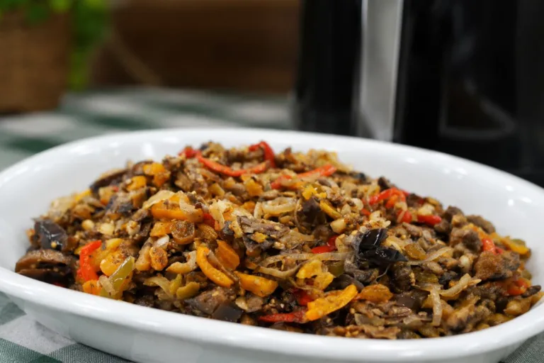 Imagem da Receita de Caponata de Berinjela na Airfryer.
