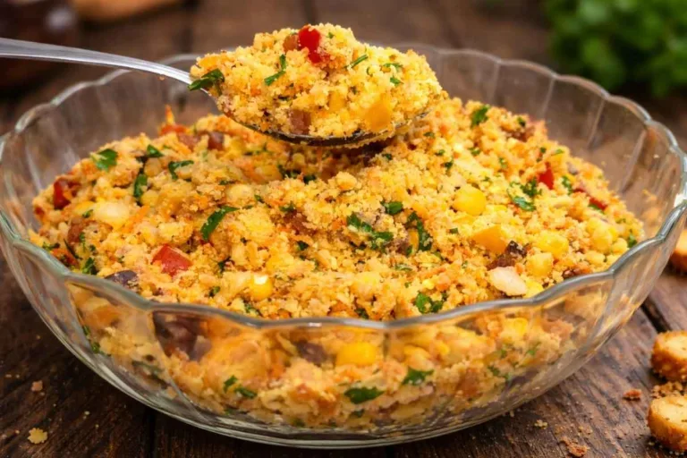 Imagem da Receita de Farofa Fria Molhadinha para Festa.