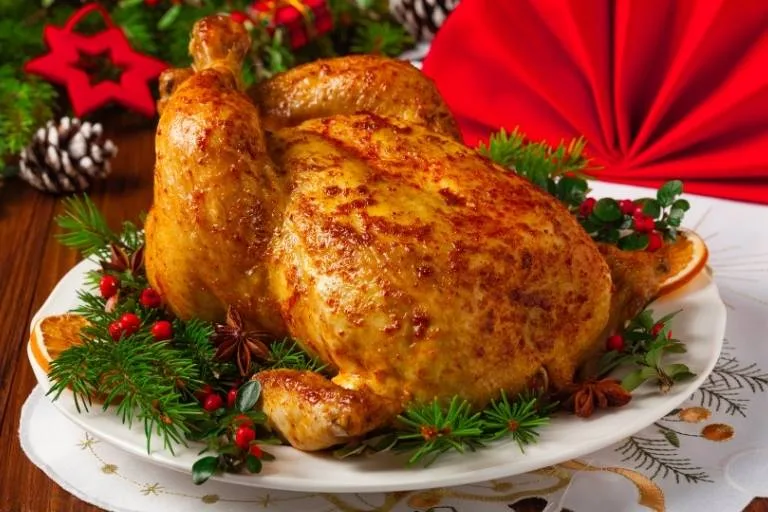 Imagem da Receita de Frango Assado Recheado com Farofa.