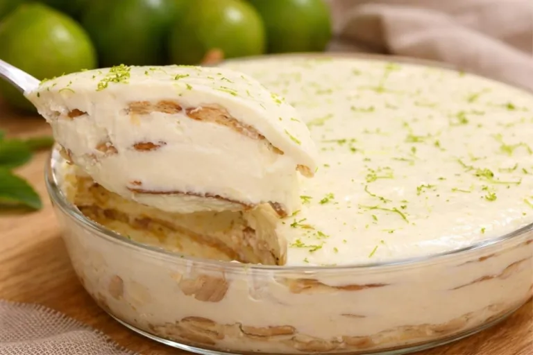 Imagem da Receita de Pavê de Limão Cremoso: Sobremesa Fácil e Barata para o Ano Novo.