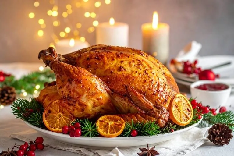 Imagem da Receita de Peru de Natal com Vinho Branco.