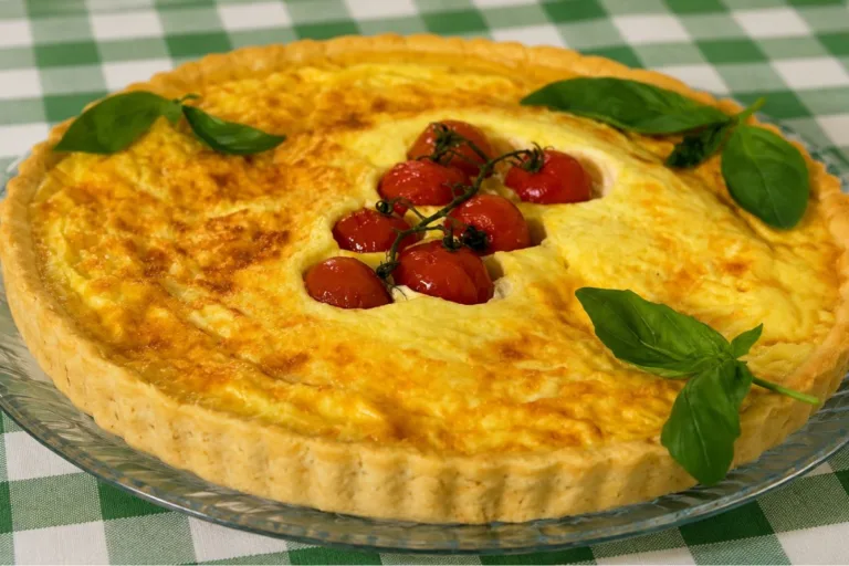 Imagem da Receita de Quiche Caprese.