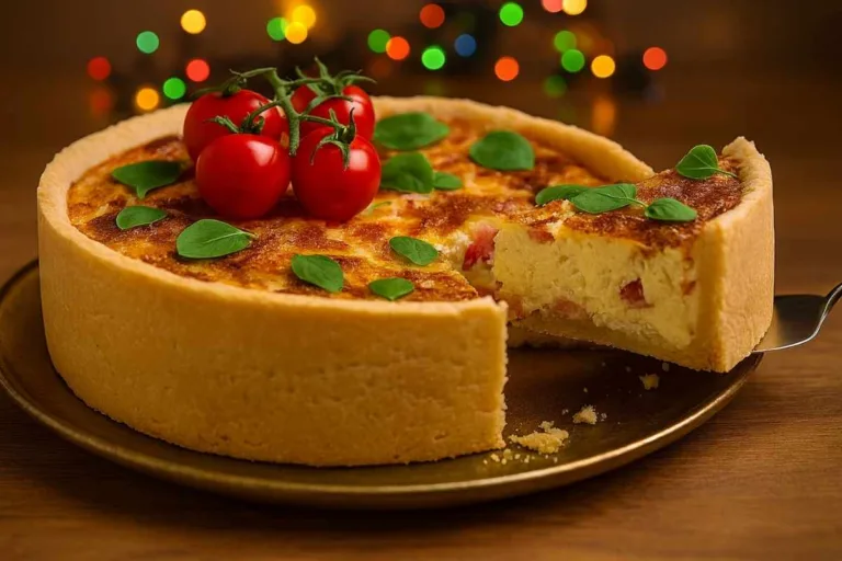 Imagem da Receita de Quiche Caprese.