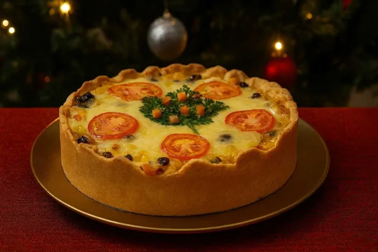 Imagem da Receita de Quiche de Natal.