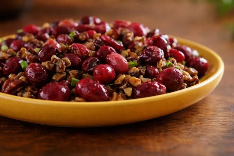 Imagem da Receita de Salada da Sorte de Uvas Assadas com Lentilha.