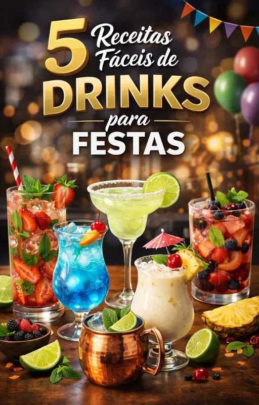 5 Receitas Fáceis de Drinks de para Festas
