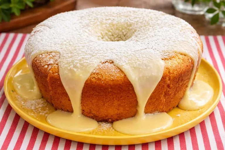 Imagem da Receita de Bolo de Leite Ninho Sem Ovo.