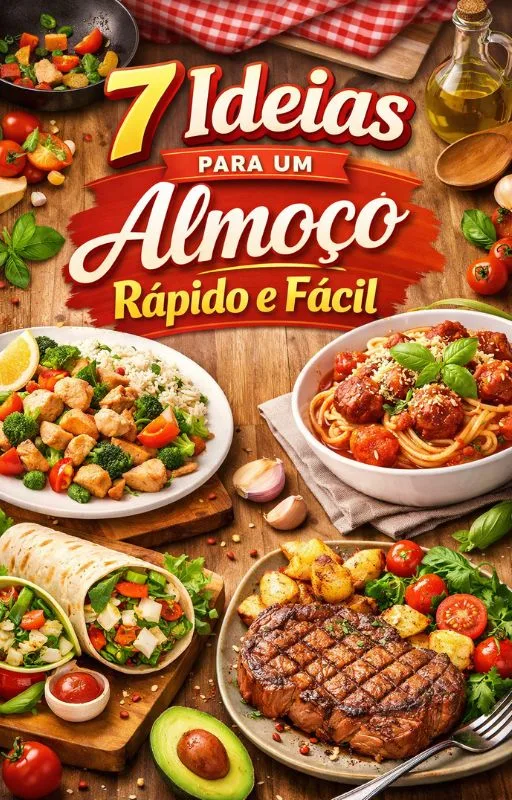 Capa e-book 7 Ideias para um Almoço Rápido e Fácil