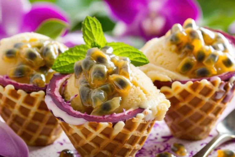 Imagem da Receita de Sorvete de Maracujá Vegano