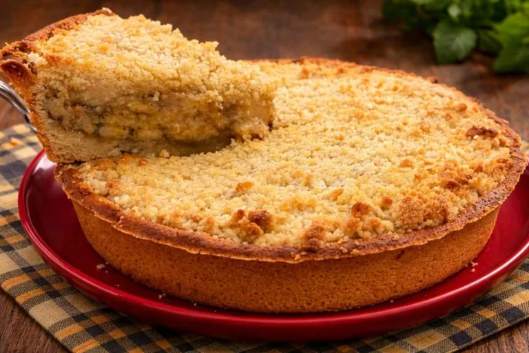 Imagem da Receita de Torta de Banana com Farofa.