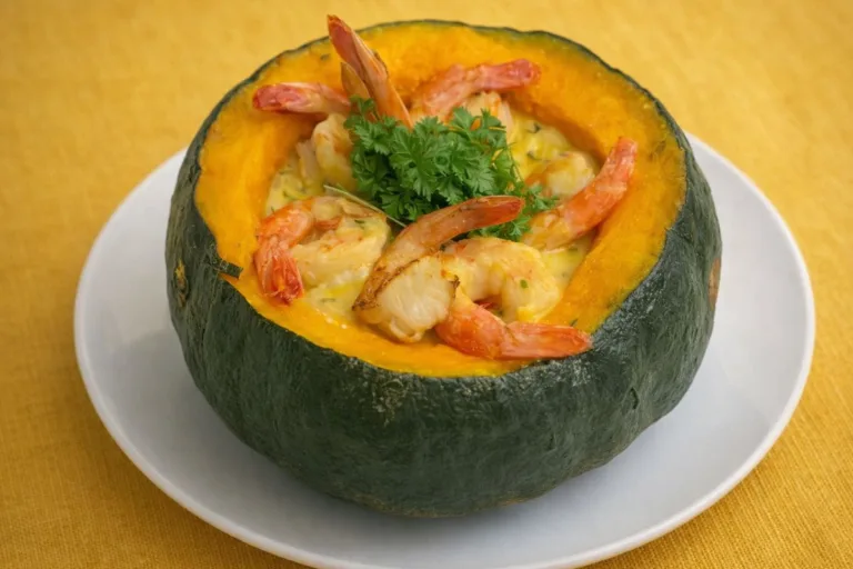 Imagem da Receita de Bobó de Camarão na Abóbora Japonesa.