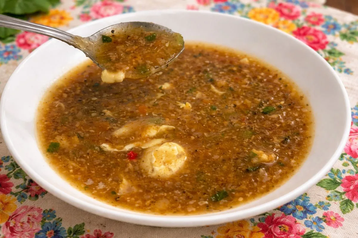 Imagem da Receita de Caldo de Ovos com Carne Moída.